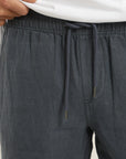 Short hombre lino azul Froens