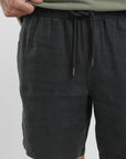 Short hombre lino grafito Froens