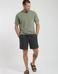 Short hombre lino grafito Froens