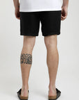 Short hombre Lino negro