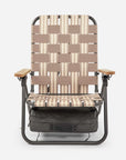 Silla playa cooler rayas taupe Rosen by Froens