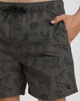 Traje de baño hombre classic fauna verde Froens