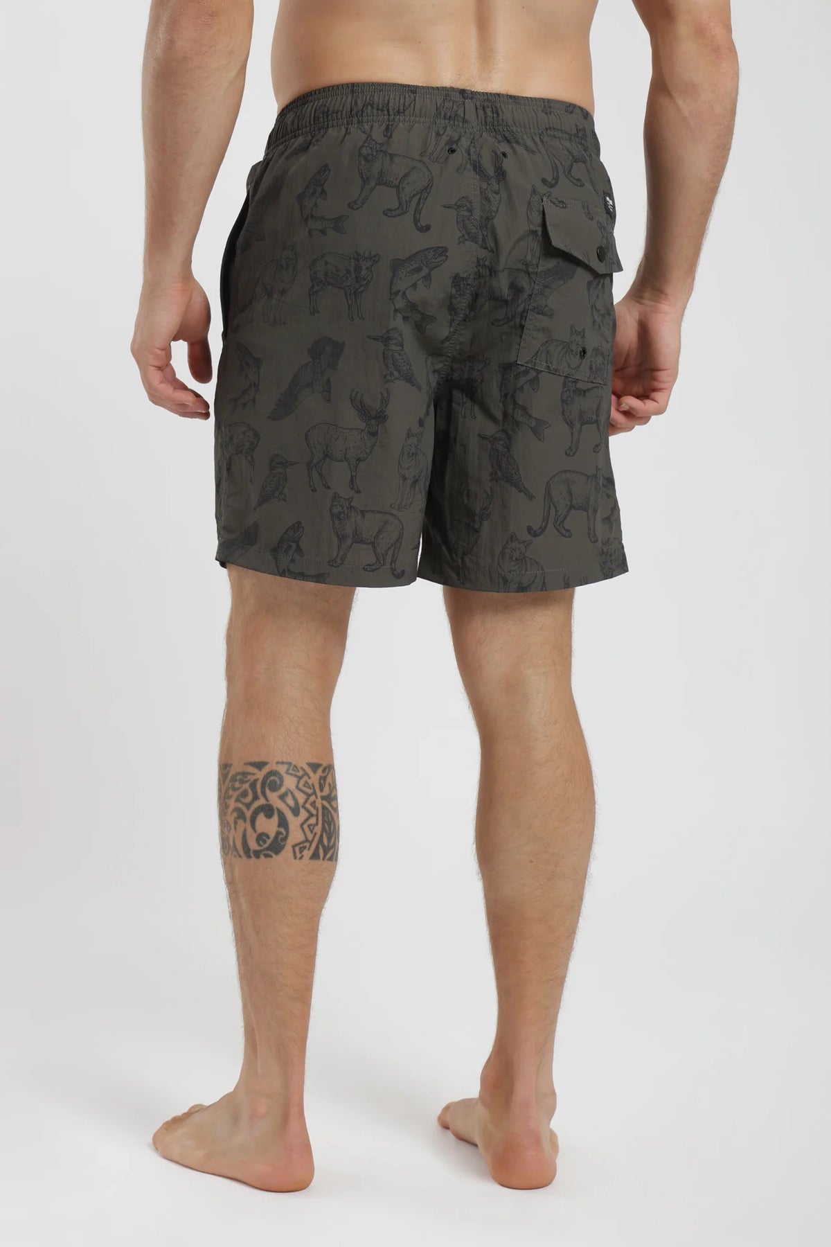 Traje de baño hombre classic fauna verde Froens