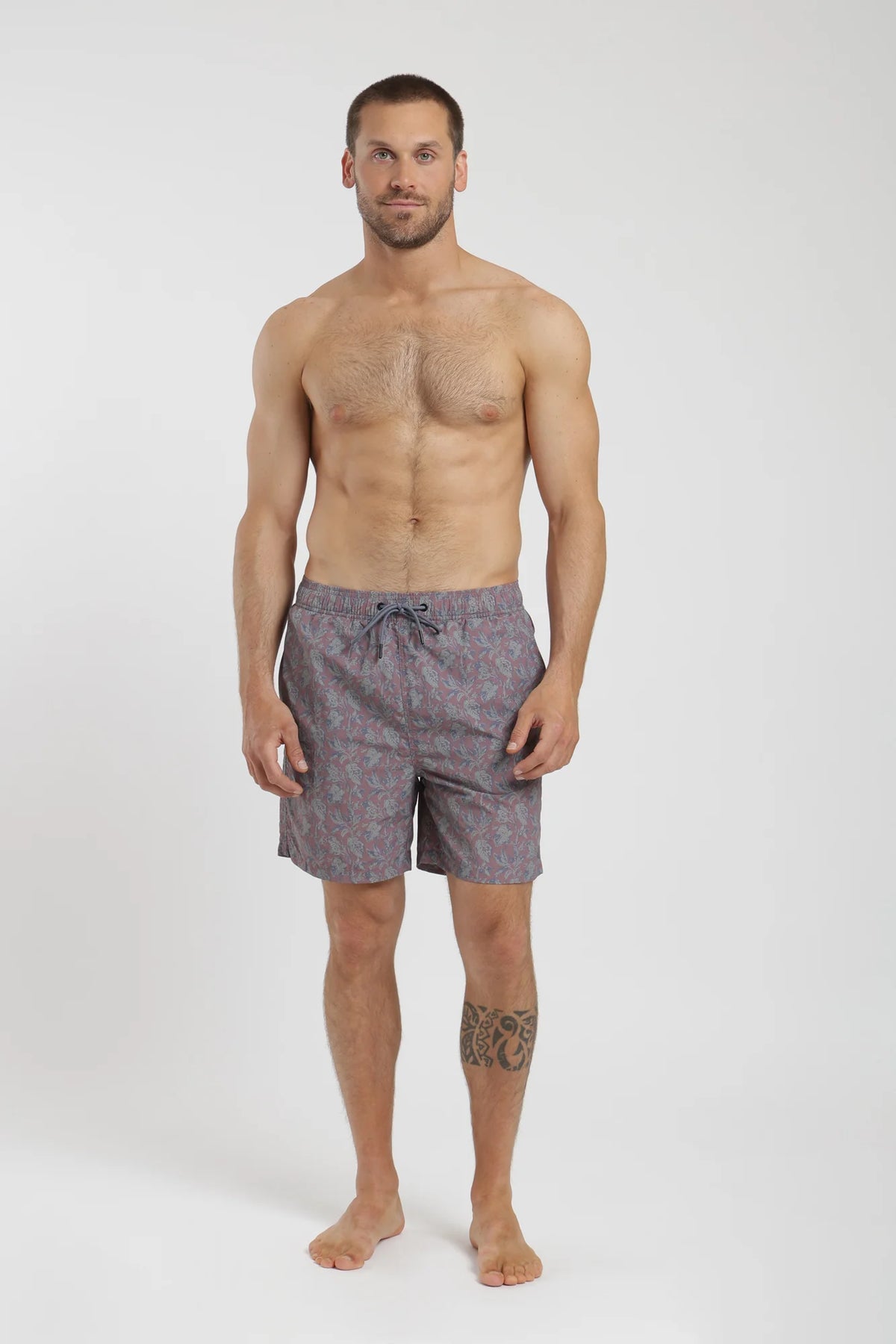 Traje de baño hombre classic tropico burdeo Froens