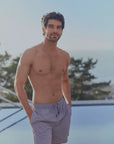 Traje de baño hombre solid malva Froens