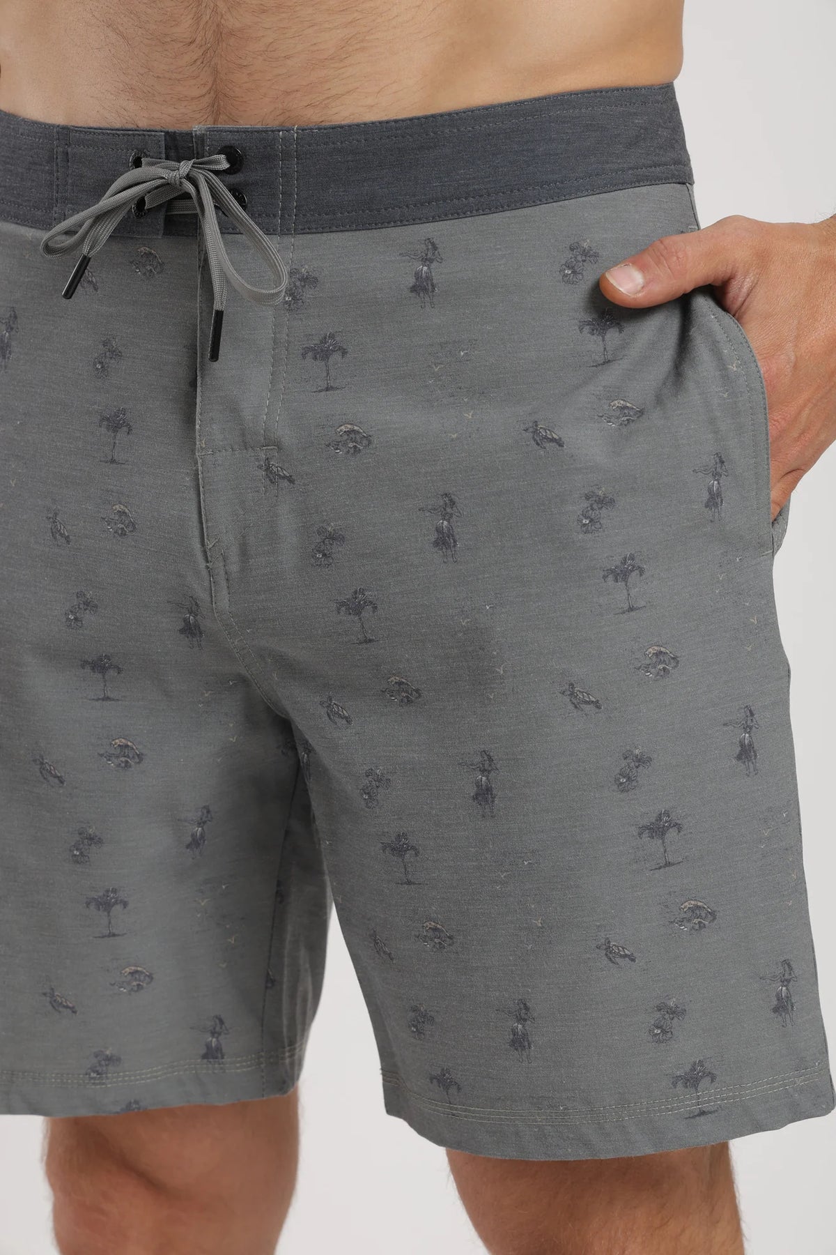Traje de baño hombre surf aloha olivo Froens