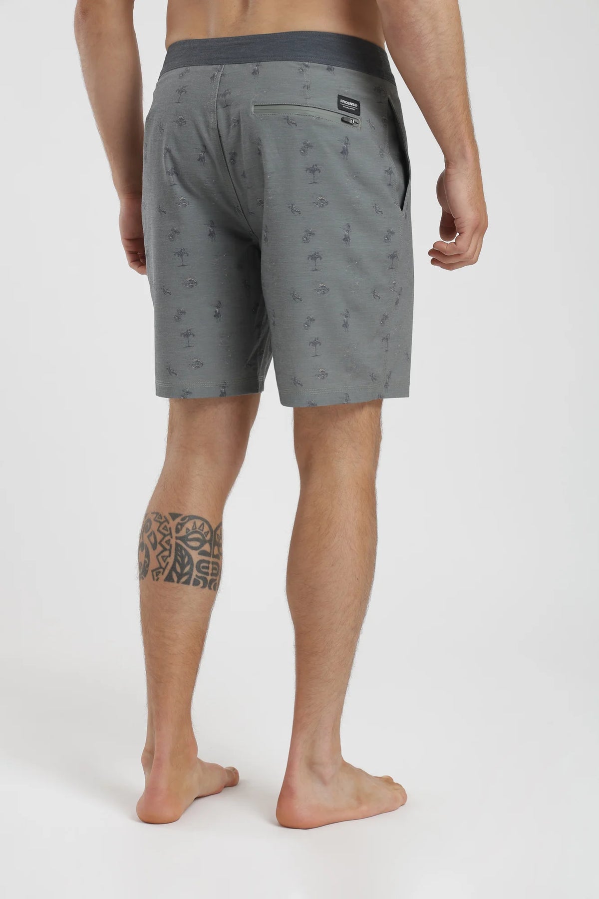 Traje de baño hombre surf aloha olivo Froens