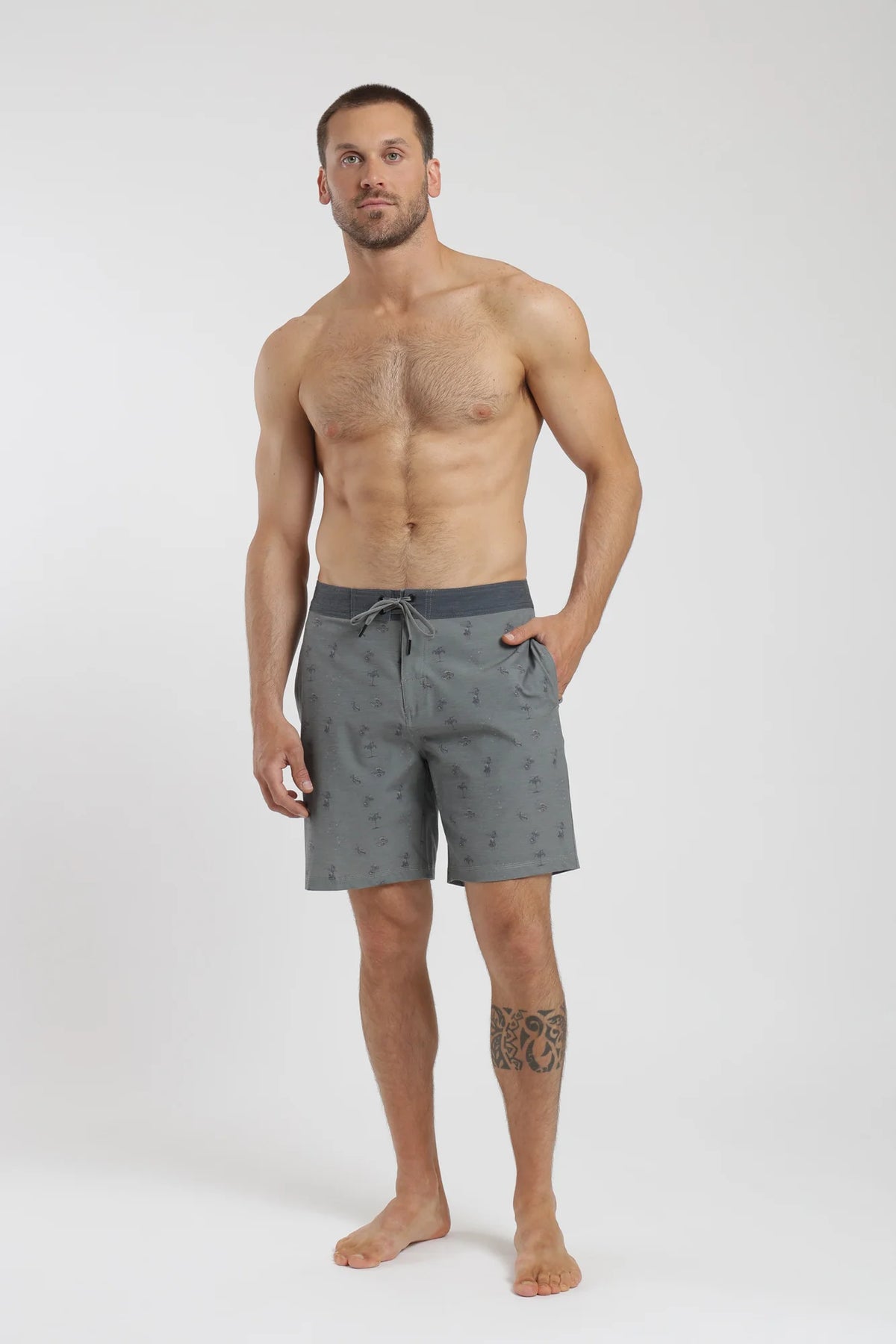 Traje de baño hombre surf aloha olivo Froens