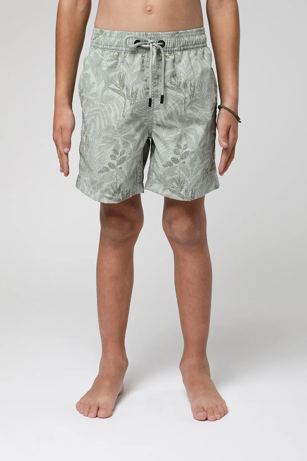 Traje de baño kids Hojas verde - Nylon reciclado