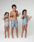 Traje de baño kids Selva azul - Nylon reciclado