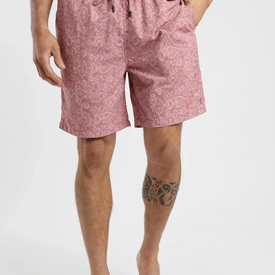 Traje de baño hombre Preppy rosa - Nylon reciclado