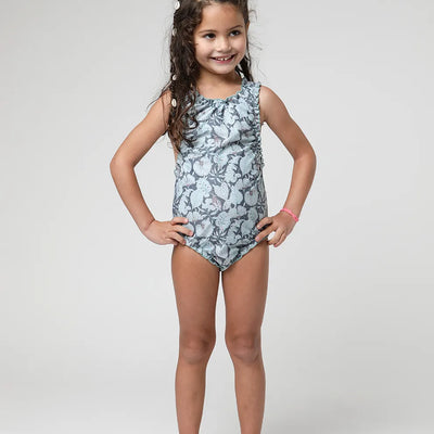 Traje de baño girl Selva azul