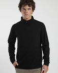 Polerón hombre Ulmo negro - Algodón orgánico
