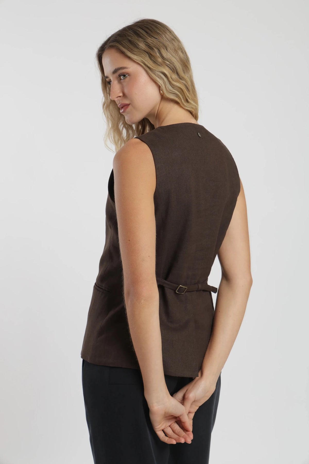 Vest mujer olivia café Froens