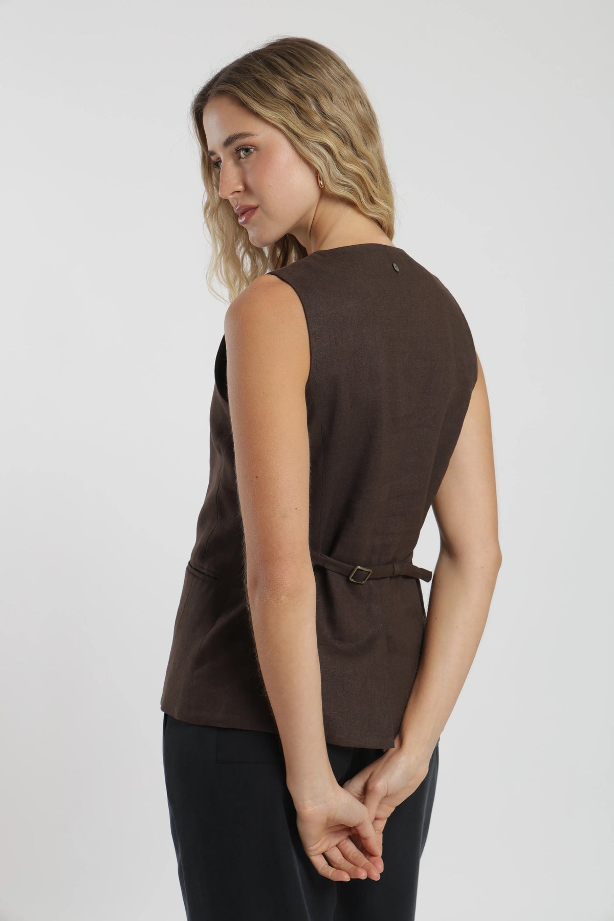 Vest mujer olivia café Froens