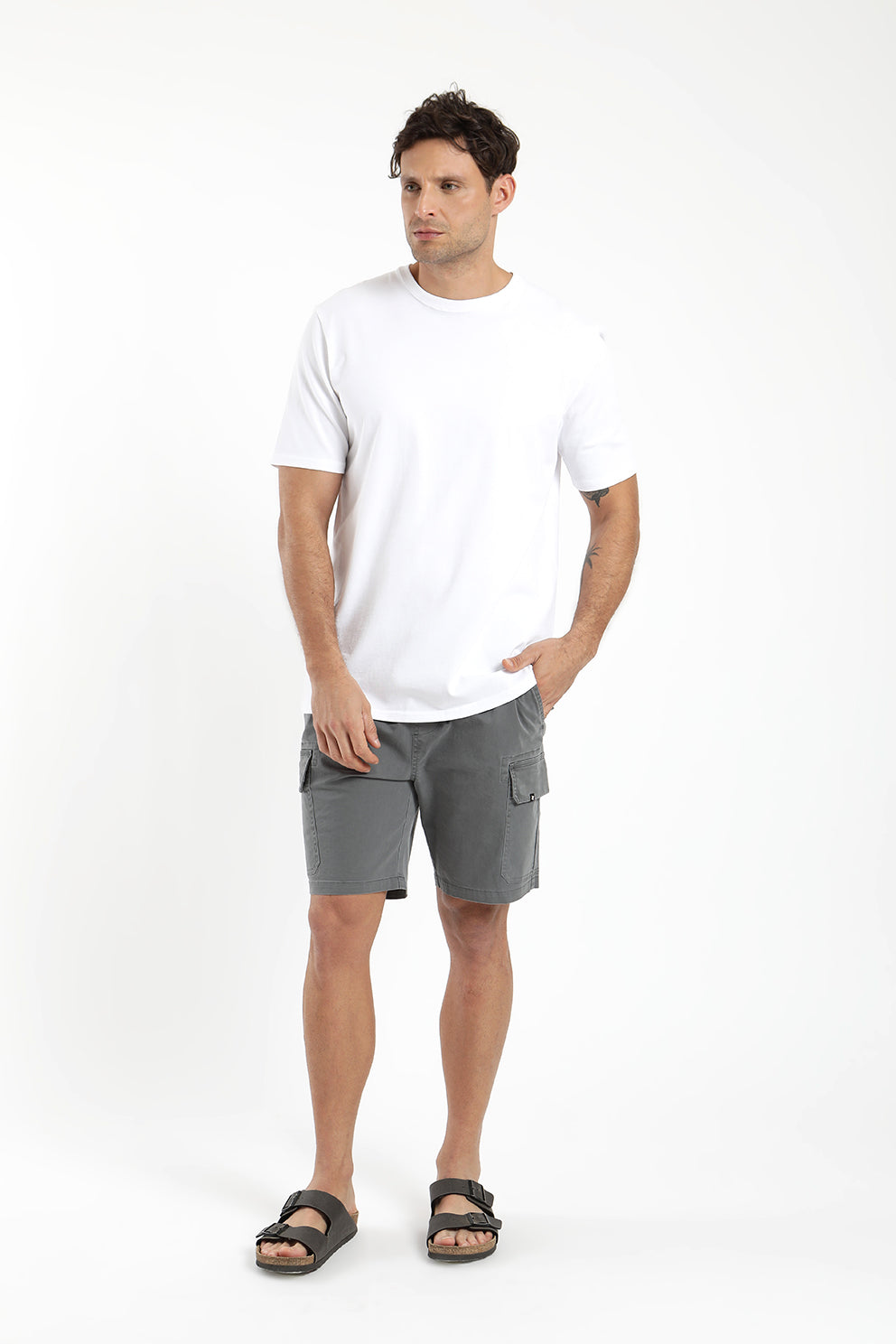 Short hombre Travel gris - Algodón orgánico - Frøens