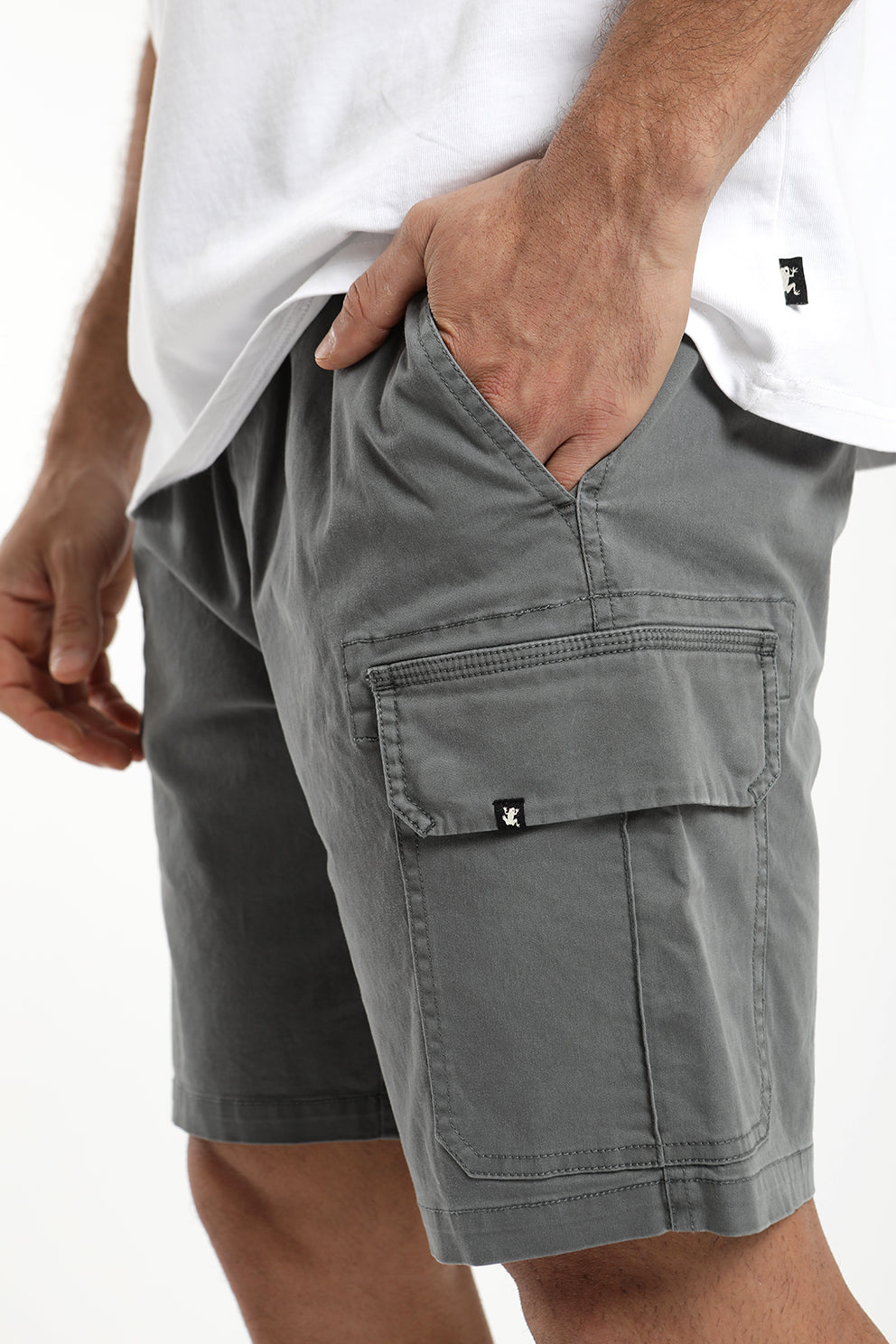 Short hombre Travel gris - Algodón orgánico - Frøens