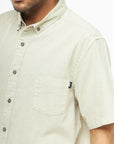 Camisa manga corta Basic beige