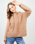 Chaleco mujer Hoodie camel