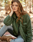 Chaqueta mujer Bomber Quilted verde